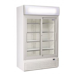 Refrigerated drinks display Model DC1000S Two sliding doors