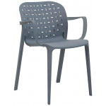 Stackable outdoor chair TESR Polypropylene frame with fiberglass Model 1502-9E