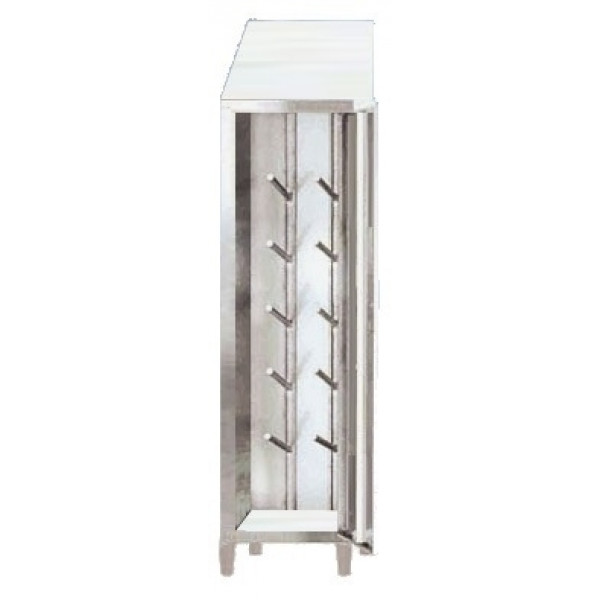 Boots locker made of stainless steel 304 IXP n.2 hinged doors Model 69604