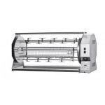 Wood-fueled planetary rotisserie ENG Model CAMINO84P Built-in Capacity N. 84 Chickens N. 2 engines Stainless steel planetary discs N. 8 + 4 spits with forks cm 111,5