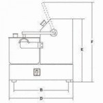 Countertop cutter Model C15 2V Over-the-counter