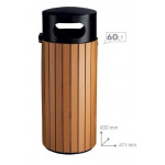 Outdoor litter bin MDL Cold drawn iron plate with electrophoresis treatment Surrounding battens in polystyrene UV proof Model 110501