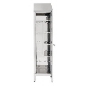 Brooms locker for pulls water made of stainless steel 430 IXP n.1 hinged door Model 69605430