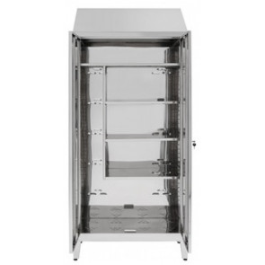 Brooms locker for pulls water made of stainless steel 430 IXP n.2 hinged doors Model S5069606430