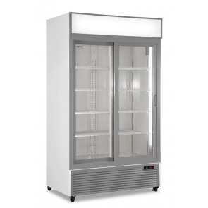 Ventilated refrigerated display 2 doorsKLI Model CL1100V2GCSLWHITE