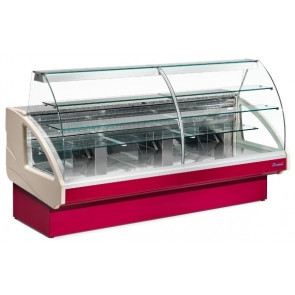 Refrigerated Food counter ideal for fresh pastry Zoin Model Colorado CL290PSSG Curved tempered glass Refrigeration Static built-in group