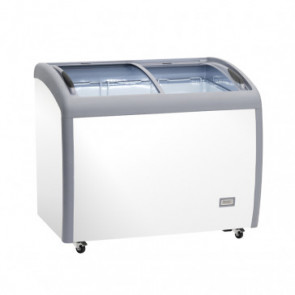 Deep-freezer Sliding glass lids Model AX300CFG double temperature three baskets