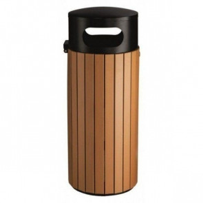 Outdoor litter bin MDL Cold drawn iron plate with electrophoresis treatment Surrounding battens in polystyrene UV proof Model 110501
