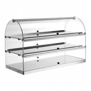 Neutral countertop display 3 shelves TP Model BN83 Sides and doors in plexiglass