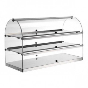 Neutral countertop display 3 shelves TP Model BN83R Sides and doors in plexiglass