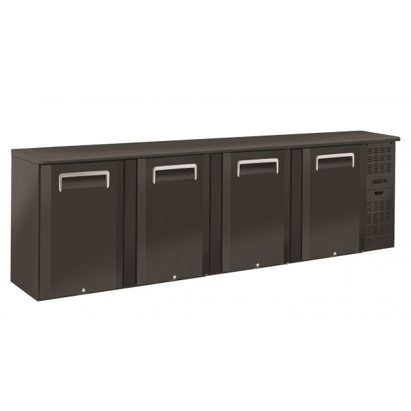 Refrigerated back bar cabinet for drinks Model QB400 Hinged doors