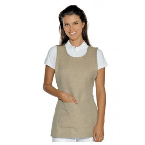 Lady Papeete apron 100% Polyester Natural Model 013216