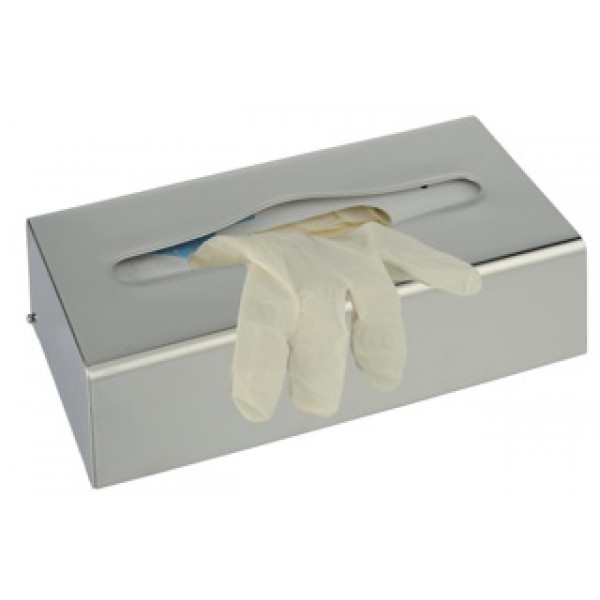 Rectangular tissue/glove holder MDL 430 stainless steel brilliant,  Model BRINOX 105054