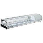 Refrigerated countertop display for Sushi Model RTS132B Containers capacity n. 5 x GN 1/3