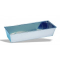 Rectangular cake pan in stainless steel Size cm. L 20 x P 13 x 8 Model 644-020