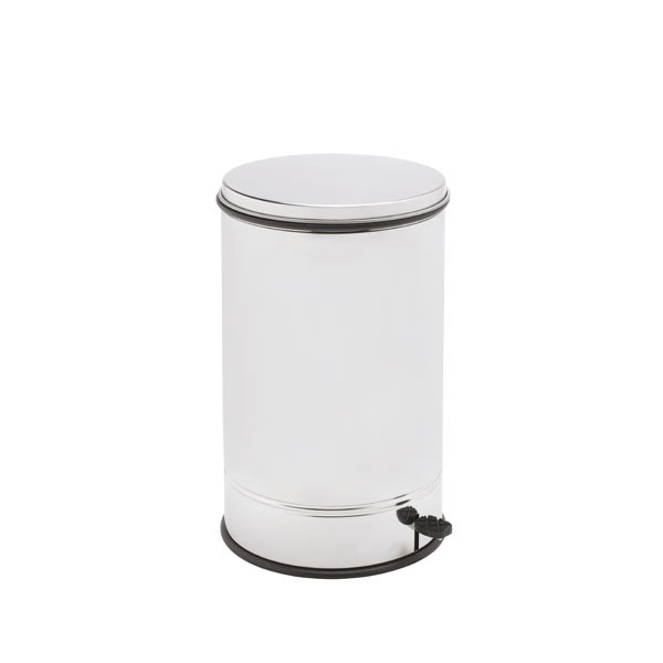 Pedal waste container in polished stainless steel MDL - Model PELICANTE 790260