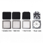 Potatoes manual cutter Model TP5 Cutting dimensions: 6,5x6,5 mm; 9x9 mm; 14x14 mm