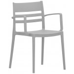 Stackable outdoor armchair TESR Polypropylene frame with fiberglass Model 1824-320A Various colors