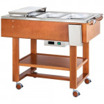 Heated trolley Model CL2770N for boiled and roasted meats Various colours