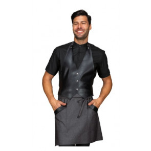 Unisex DAKOTA apron 65% Polyester 35% Cotton Black Colour Model 037541