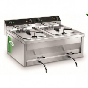 Electric fryer Countertop Model MFR212R with tap Power 9000x2 Watt