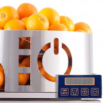 Stainless steel professional automatic juicer Frucosol with digital oranges counter F50AC Production 20-25 oranges per minute Max. ø 80 mm N. 2 waste storage containers