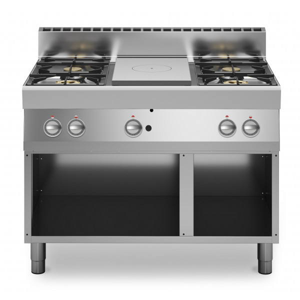 Gas solid top+4 burners MDLR Open cabinet Model F70110TPPGFBA