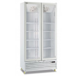 Ventilated refrigerated display 2 hinged doors KLI Model ICOOL80WHITE