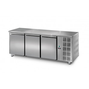 Refrigerated counter three doors Model TF03MIDGN Stainless steel