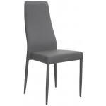 Indoor armchair TESR Metal frame, synthetic leather covering Model 1485-F50 GREY