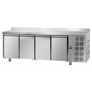Refrigerated counter four doors Model TF04MIDGNAL Stainless steel