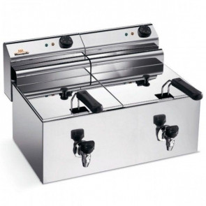Electric fryer Countertop Model ELDORADO 10X2R with taps