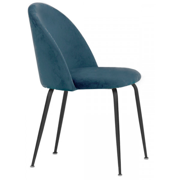Indoor chair TESR Powder coated metal frame, velvet covering. Model 1761-JB1
