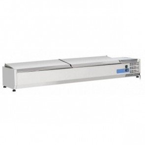 Refrigerated ingredients display case Model VRX18/33SS stainless steel Compatible with containers 8 x GN 1/4