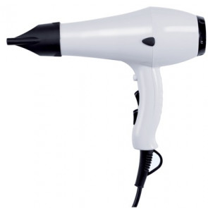 Hair dryer with ABS casing WHITE MDL AC motor from 1,800 W Max., 2 speed combinations and 3 air heat combinations Model YUL PRO ABS 704020