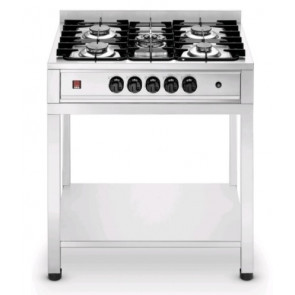 5 burners cooker with cabinet Model EKTP 96 Power 14,3 Kw