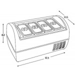 Refrigerated Counter display TCN  Static refrigeration Model BABY