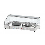 Double crepe maker serving station CLN Stainless steel structure Model CPACCD40E