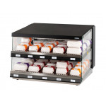 Double medium heated display for hamburger Model CBINM