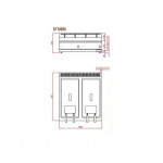 Gas fryer Countertop Model SF10DM Two tanks