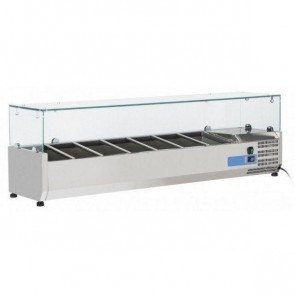 Refrigerated ingredients display case Model VRX15/33 stainless steel Compatible with containers 7 x GN1/4