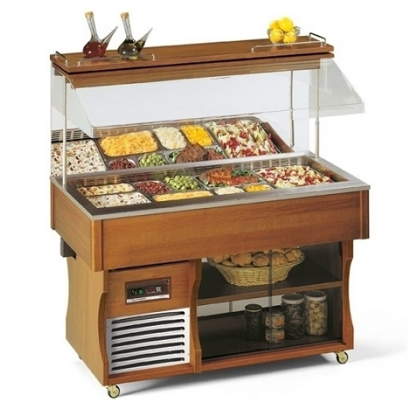 Refrigerated multideck buffet display Model Murale4M Static refrigeration Automatic defrosting Power W 720
