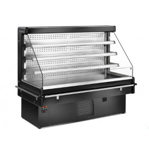 Refrigerated wall-site multideck for beverages and sandwiches Zoin Model Mandy ML100PSVG Self Service with front panel Ventilated refrigeration built-in motor