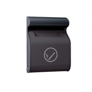 Wall-mounted ashtray MDL Powder epoxy coated galvanized steel body colour manganese grey Model 103014