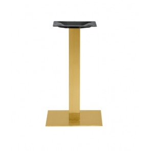 Indoor base TESR Satin stainless steel frame, gold effect, adjustable feet Model 1837-GS1