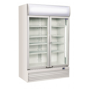 Refrigerated drinks display Model DC1000H Two hinged doors