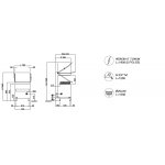 Electronic passthrough dishwasher Compack stainless steel Max plate diameter cm 40 Basket 50X60 Model X150E