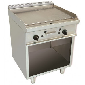 Electric fry top CI Model RisFry039 2 cooking zones 1/2 Smooth 1/2 Striped plate Power kW 10,8