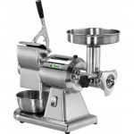 Meat grinder/grater Model 12T Extractable stainless steel grinding unit Hourly production meat grinder: Kg/h 160 Hourly production grater: Kg/h 40