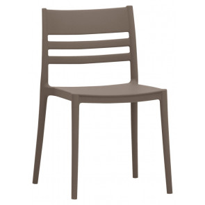 Stackable outdoor armchair TESR Polypropylene frame with fiberglass Model 1824-320A Various colors